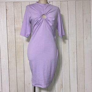 Curvy girl The Cindy Dress by Ashley stewart medium sleeve lilac purple Size 1X